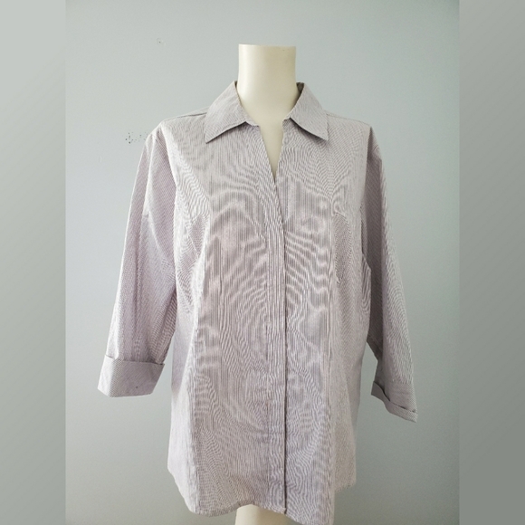 Riders by Lee Stripe Button Down Shirt Size XL - Picture 1 of 6
